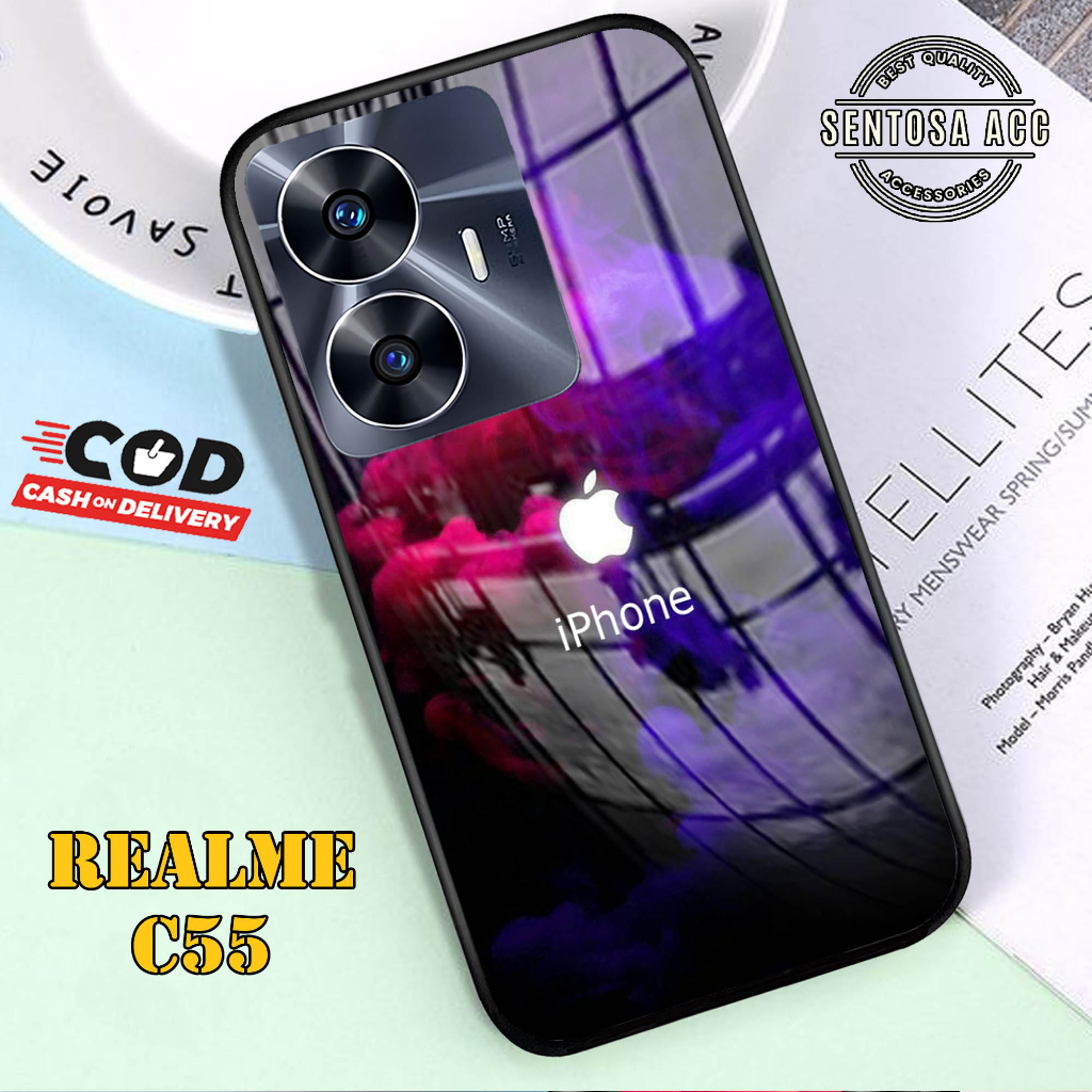 Softcase Glass Kaca REALME C55 - Casing HP REALME C55 [ S49 ].