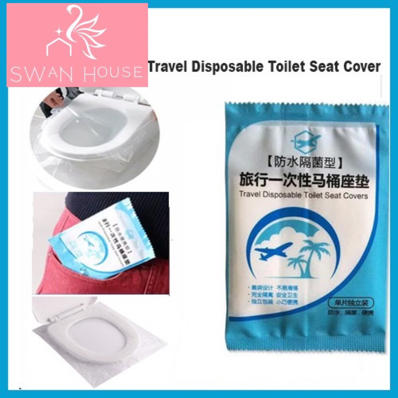 Toilet Seat Paper Alas Duduk WC Kertas Plastik Tisu Kloset Duduk Tissue Portable Paper Closet / Alas