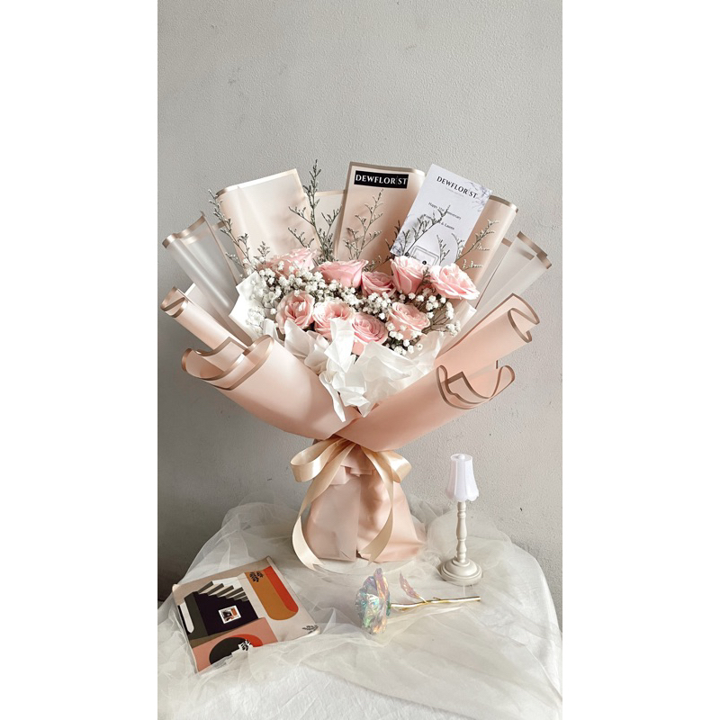 Rose Bouquet - Buket Bunga Mawar Asli Fresh