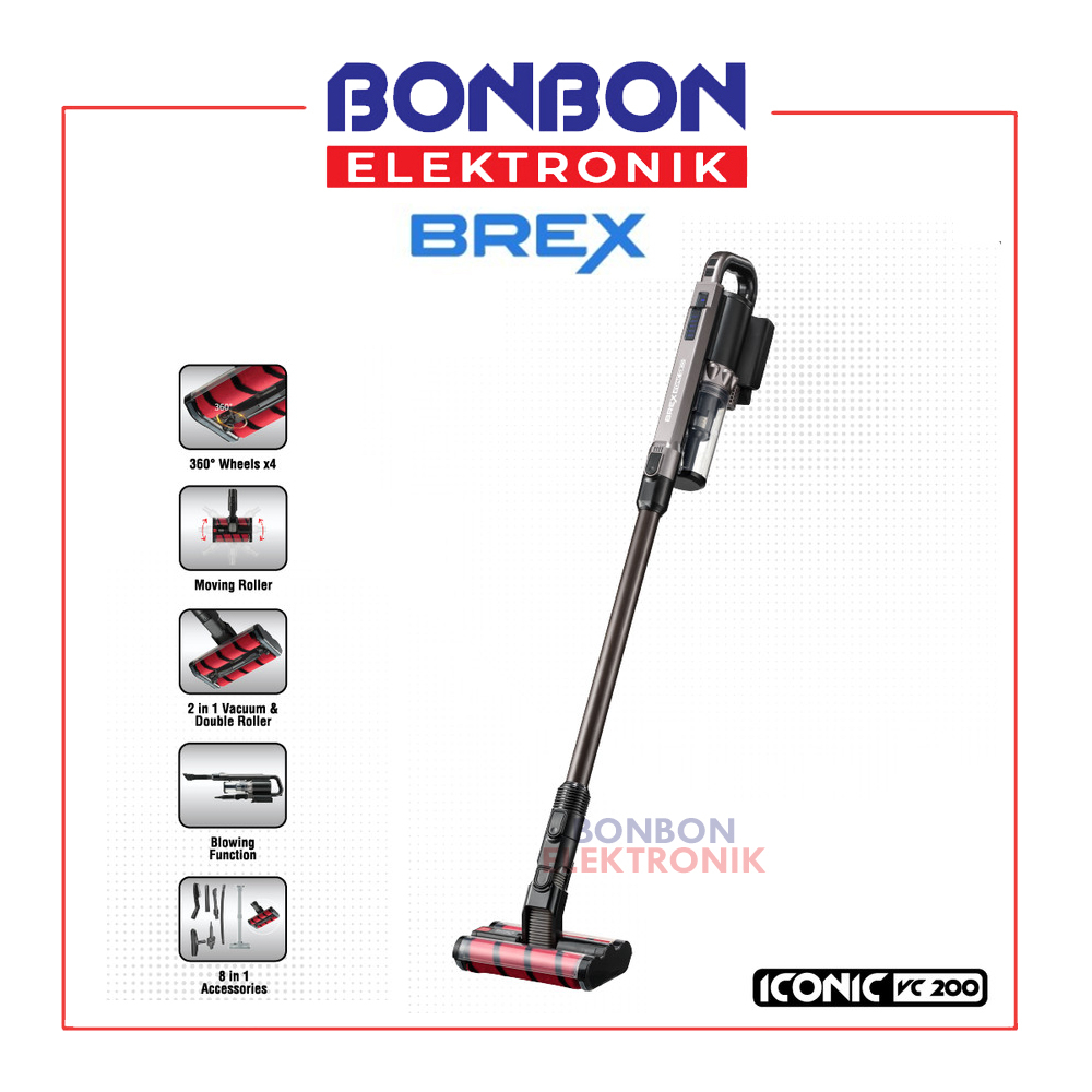 BREX Cordless Vacuum Cleaner 3in1 VC200 Tanpa Kabel