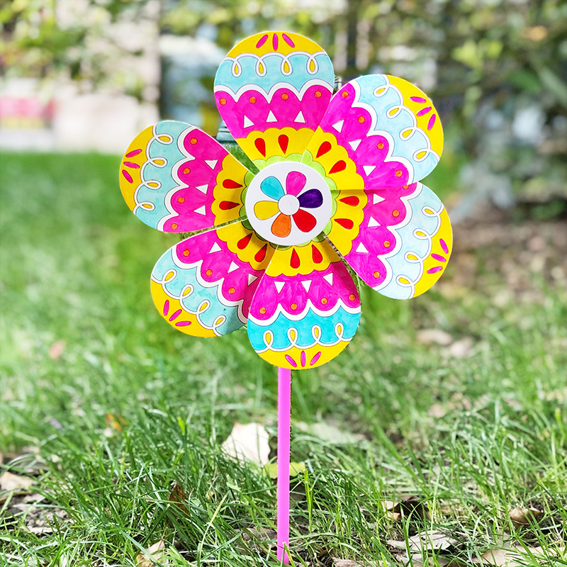 Mainan Edukasi DIY Mewarnai Mainan Kincir Angin - Windmill - Montessori - Mewarnai Kincir Angin