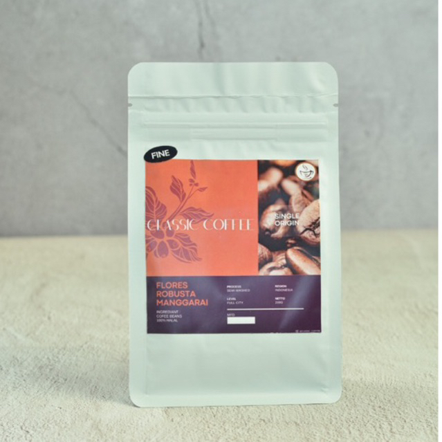 

*Classic Coffee* Robusta Flores Single Origin Kopi Giling/ Beans