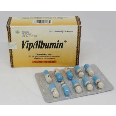 VIPALBUMIN BOX ISI 30 KAPSUL