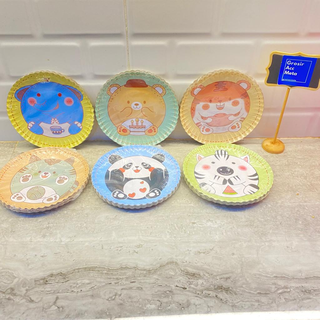 12 PCS PIRING KERTAS ANIMAL / 10PCS PIRING KERTAS RABBIT / PIRING KERTAS PANDA / PIRING KERTAS JERAP