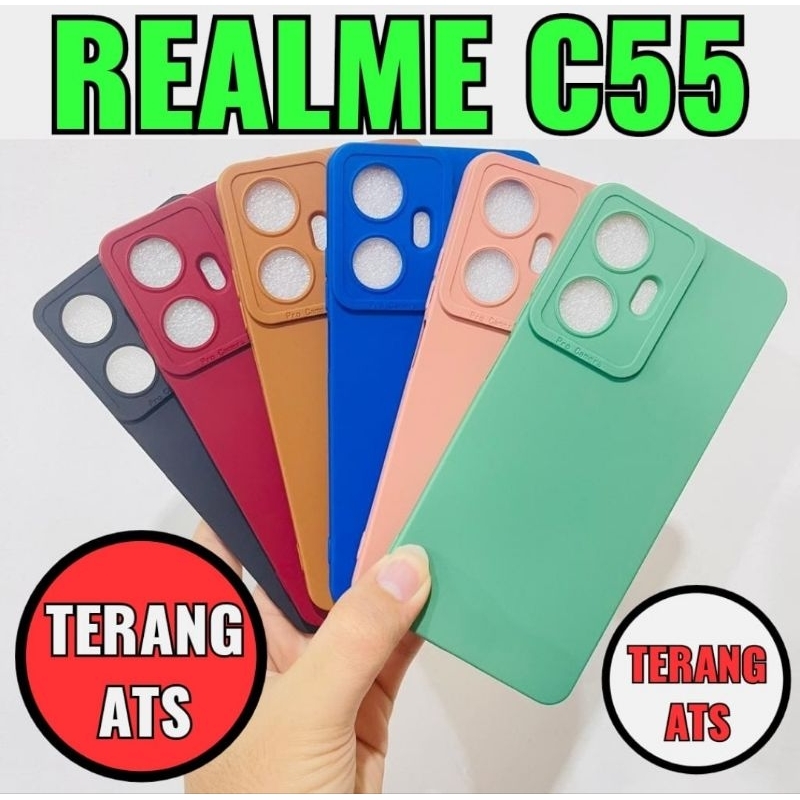 Macaron Realme C55 / Silikon Casing Dan Skin Handphone Realme C55