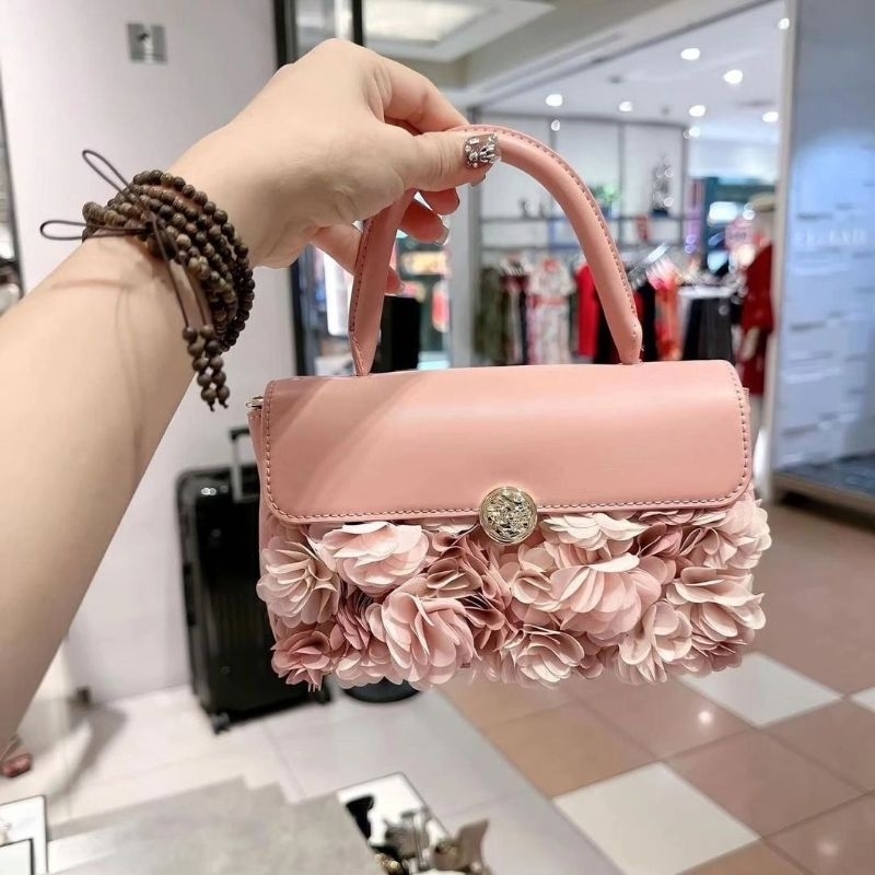 11.11 SALE | CK Floral Mesh Top Handle Bag