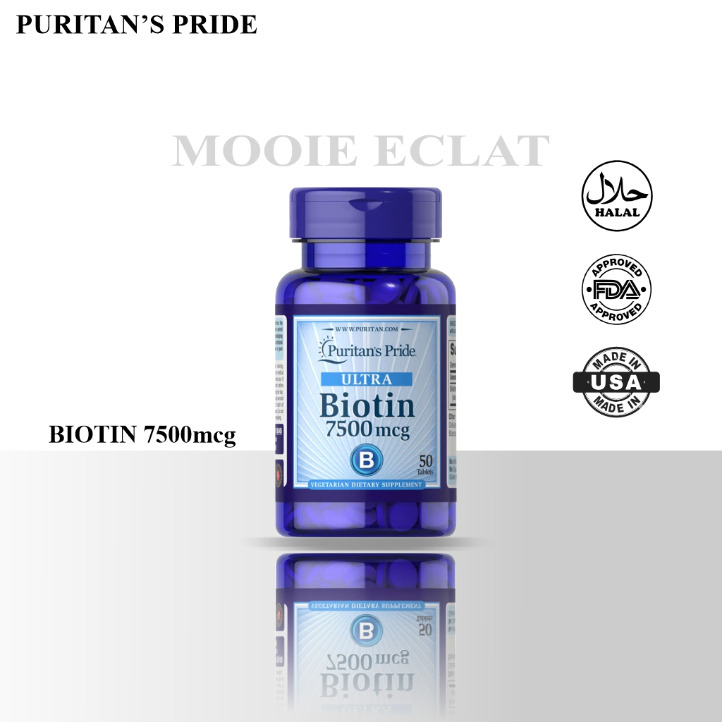 Puritan's Pride BIOTIN 7500MCG, VITAMIN PENUMBUH RAMBUT DAN RONTOK
