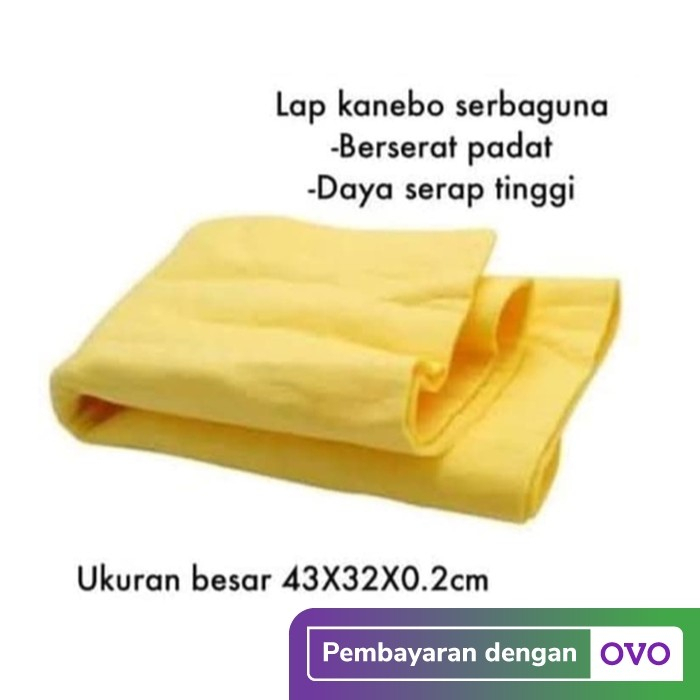 [COD] Kanebo jumbo Besar Serat 43 x 32 CM Serap Tinggi - Lap Chamois