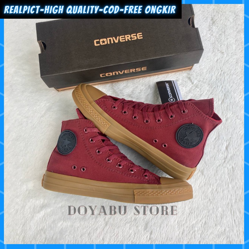 Sepatu Converse All Star CT Chuck Tailor Tinggi High Terupdate Sneakers Kasual Pria Wanita Convers A