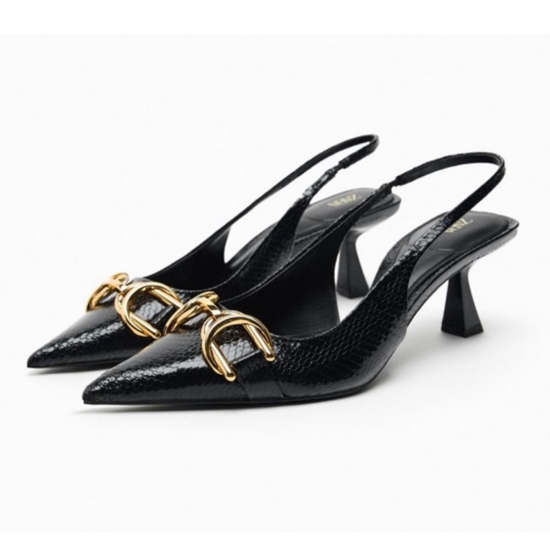 SEPATU WANITA IMPORT HIGH HEELS ZS517 ELEGANT MOTIF PREMIUM