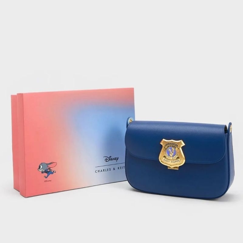 CK Judy Hopps Metallic Accent Shoulder Bag GIFTSET INCLUDE BOX