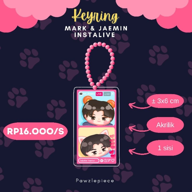Keyring Mark Jaemin Gantungan Kunci NCT Dream akrilik