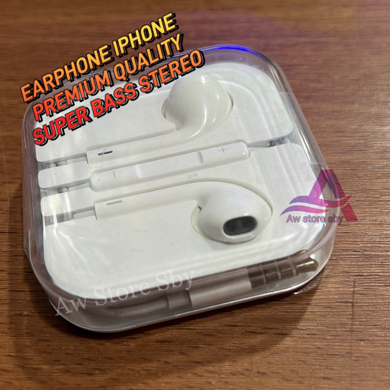 Headset lPH0NE Premium Quality Bass Stereo With Volume Control earphone lPH0NE 5/5S/ 6/6s Plus/6+/6s+