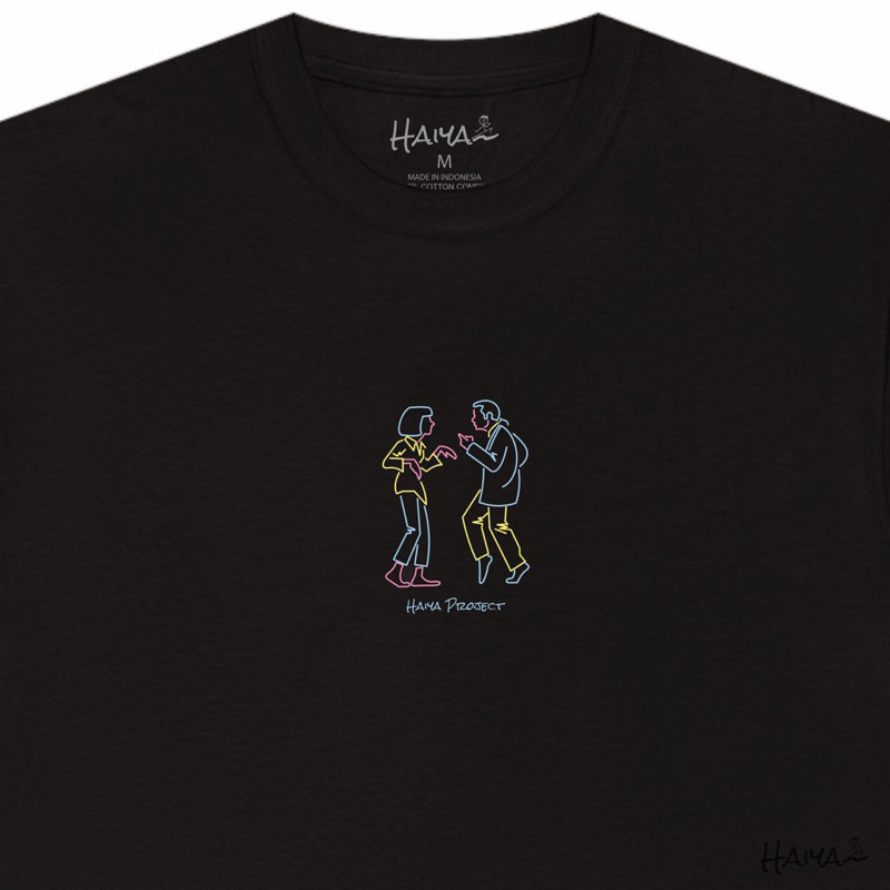 HaiyaProjects - Kaos PulpFiction Dance - Kaos PulpFiction Dance Duet - PulpFiction Dancing Tshirt - 