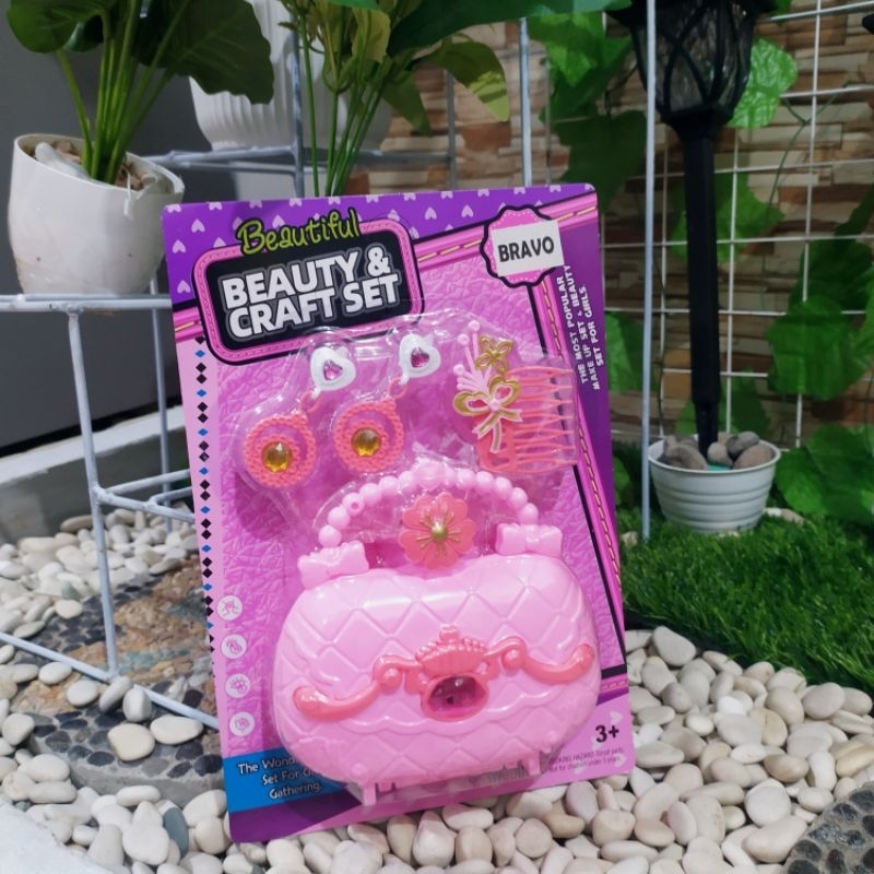 MAINAN SET TAS BEAUTY CRAFT SET ANAK PEREMPUAN - MAINAN ANAK CEWEK