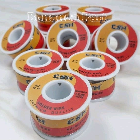 Timah Premium Class 250gram Original CSH Alloy 60/40 Diameter 0.80mm