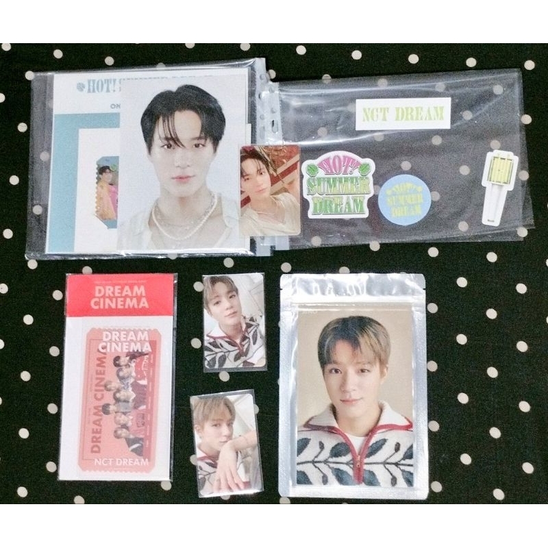 take all pc photocard nct dream lee jeno hot summer dream , dream cinema
