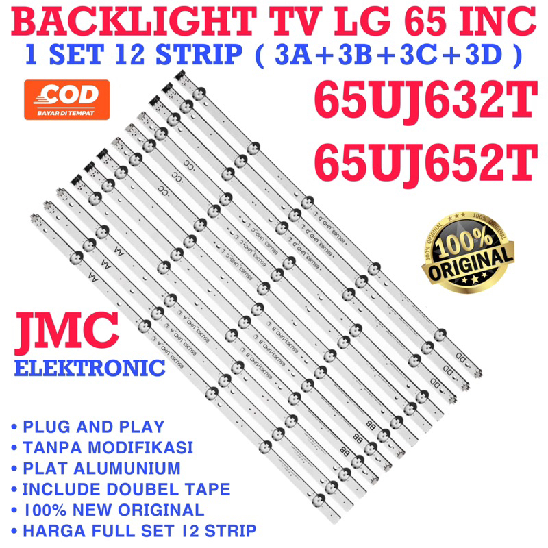 BACKLIGHT TV LED LG 65UJ632 65UJ652 65UJ632T 65UJ652T BL TV LG 65IN 65UJ 632 65 INC