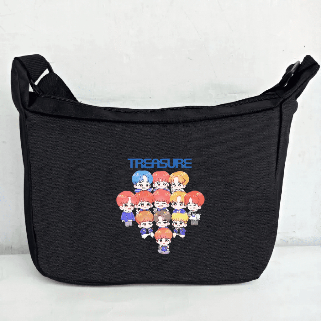 Tas treasure kpop sekolah slempang gandong gendong slempang serut pria wanita murah terbaru premium