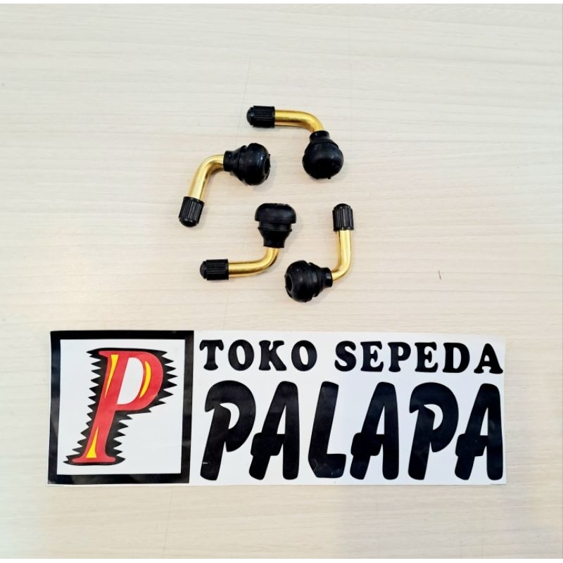 Pentil Karet Bengkok Ban Tubeless Sepeda Listrik
