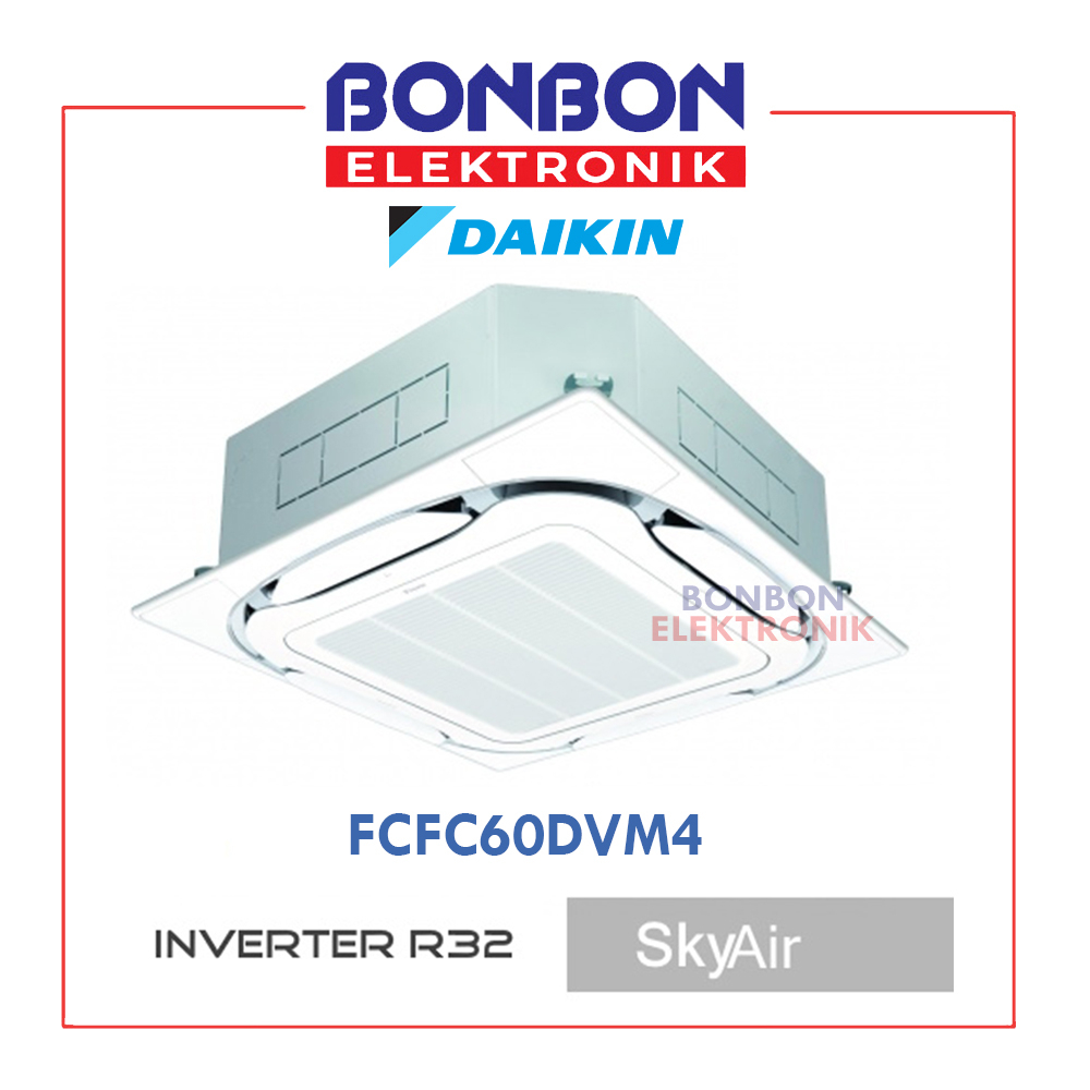 Daikin AC Cassette Ceilling Inverter 2,5PK FCFC60DVM4 / FCFC60DVR WR