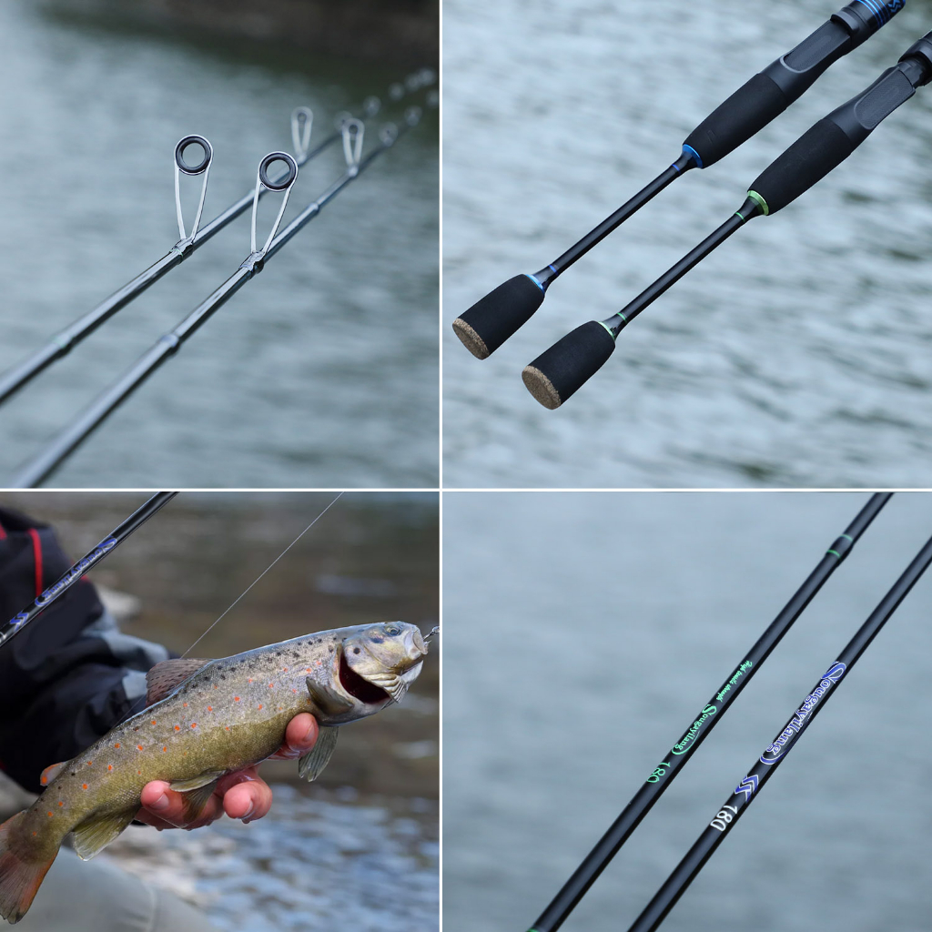 Sougayilang Fishing Rod Joran Pancing 2 Bagian Joran Pancing Joran Kabel Sutet Joran Casting Joran Tegek Dengan EVA Handle Dan Carbon Body Fishing Rod Protable Fishing Rod Untuk Air Freash. (1.8 m/2.1 m)