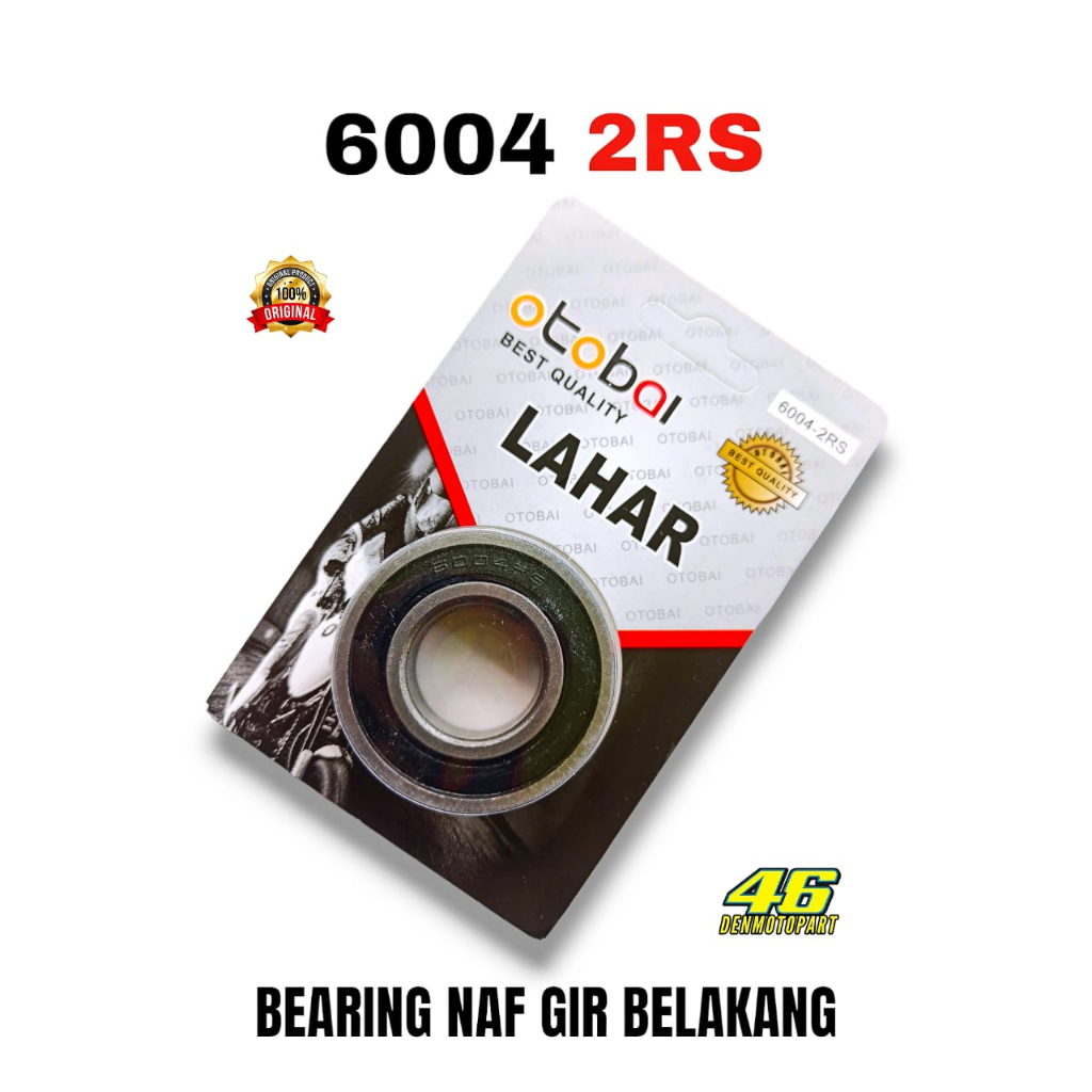 BEARING LAHER LAKER/BANTALAN RODA 6004 2RS [ OTOBAI ]