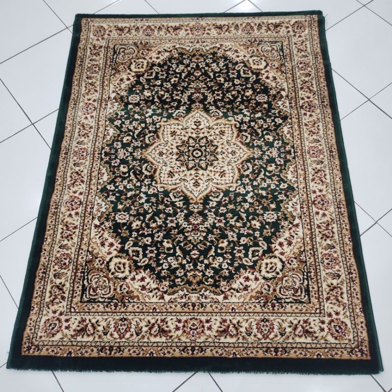Kapet Shiraz 120x160 Permadani Turki Tebal Klasik 9118 Hijau