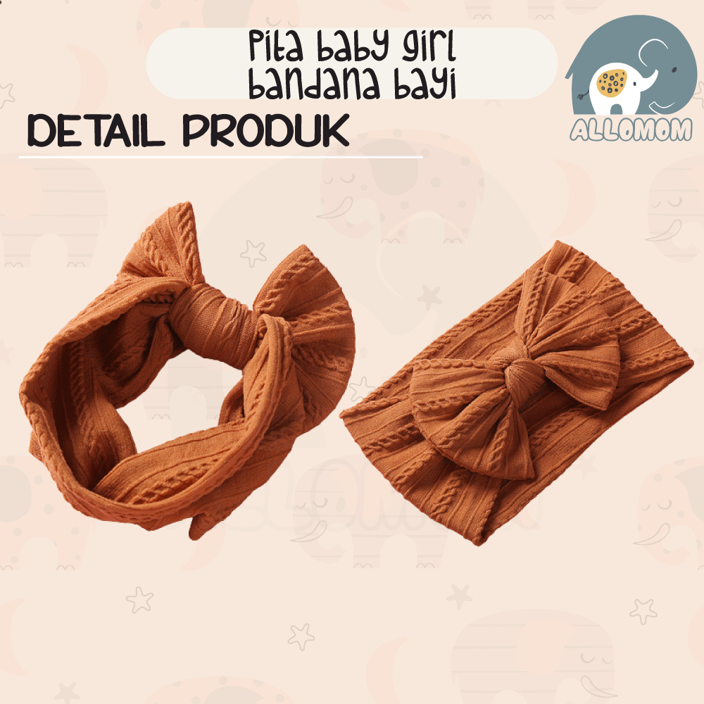 Pita Headband Bandana Baby Girl / Aksesories Rambut Bayi Cewek / Perempuan Lucu