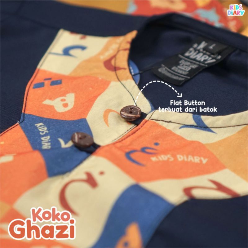 Baju Koko Muslim Anak Koko Ghazi Kids Diary / Baju muslim anak laki-laki