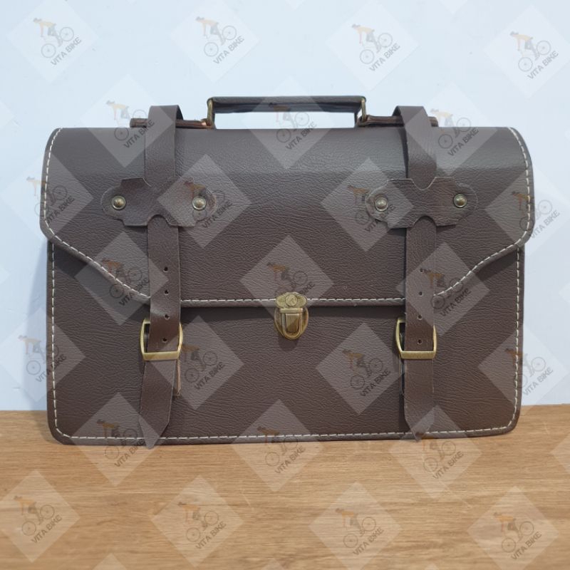 Tas Bagasi Sepeda Onthel 28 Jadul Klasik Kulit Hordok