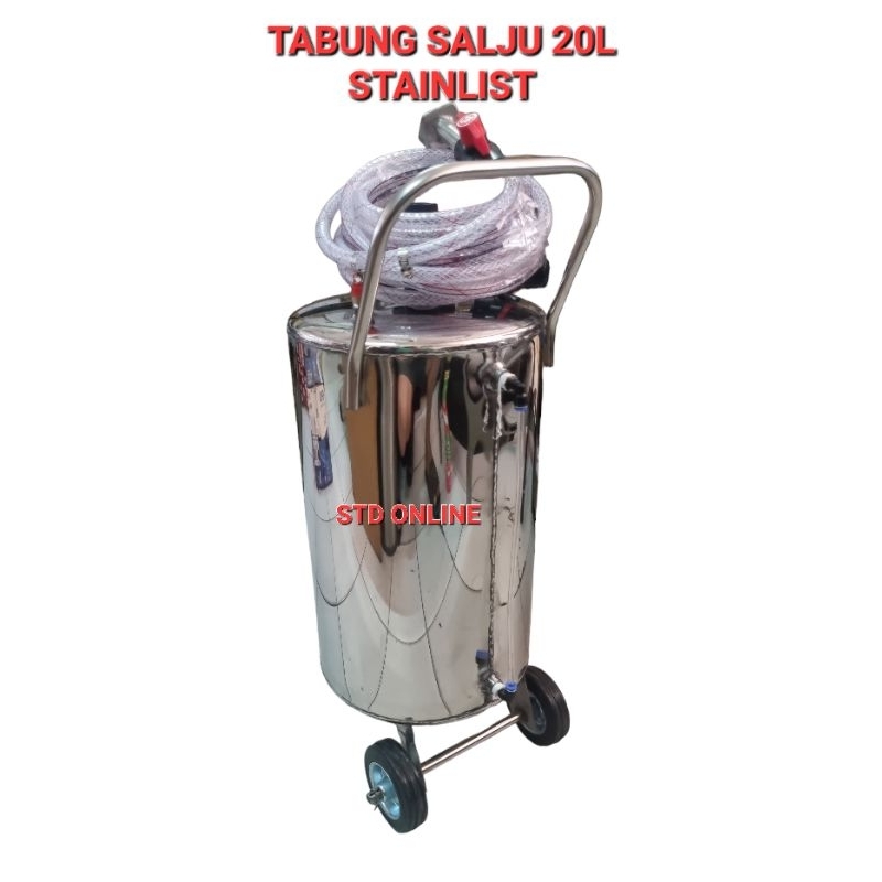 TABUNG SALJU 20LITER STAINLIST SNOWASH BIKIN SALJU