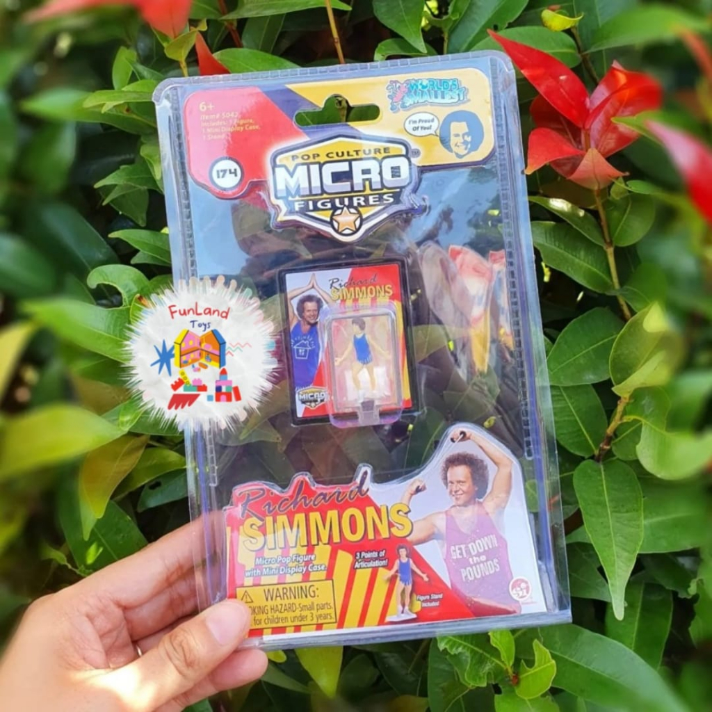 World Smallest Richard Simmons Pop Culture Micro Figures - Blue