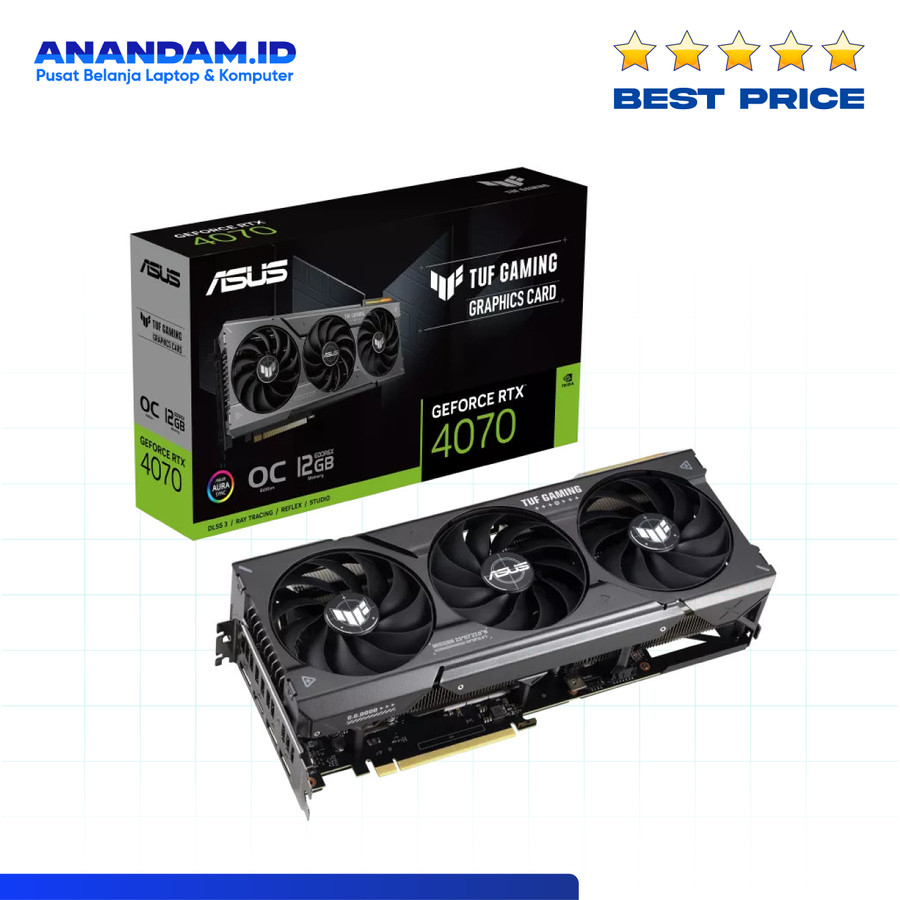 VGA ASUS TUF Gaming GeForce RTX 4070 OC Edition 12GB GDDR6X