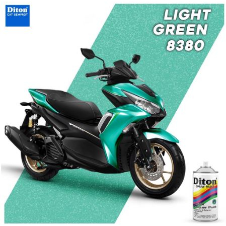 Pilox Diton Light Green 8380 300ml Warna Hijau Muda Metalik Metallic Sepeda Motor Mobil