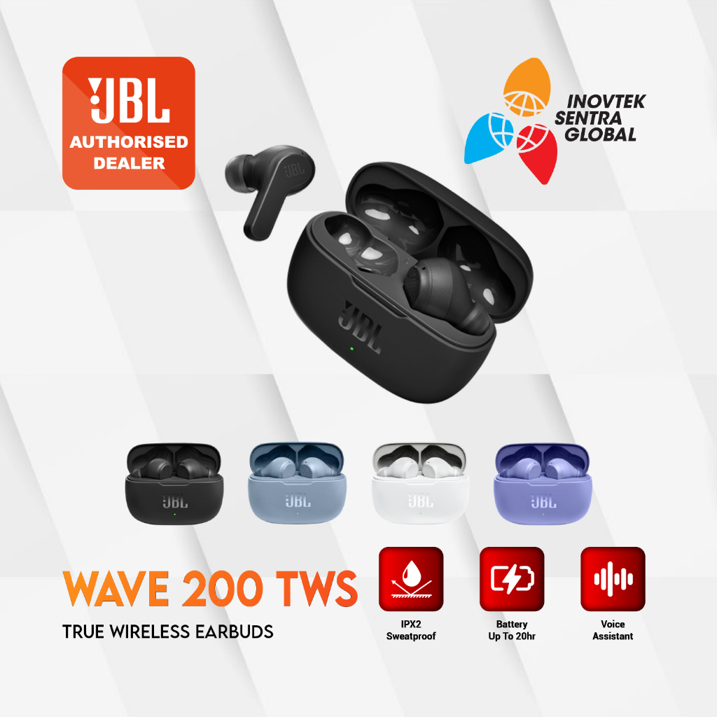 JBL Wave 200 TWS Bluetooth Earbuds Earphones - Garansi Resmi IMS