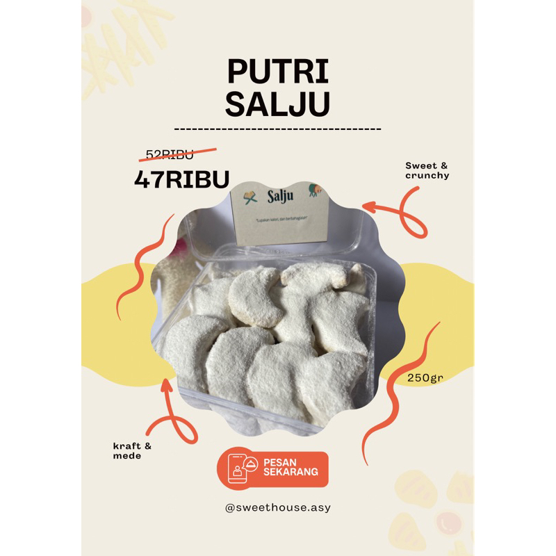 

PUTRI SALJU LUMER / PUTRI SALJU ISIAN KACANG / KUE LEBARAN 2023