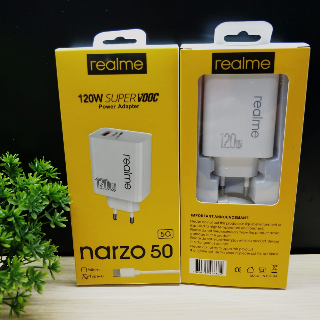 Charger Cas Carger Casan Realme Narzo 50 120w Fast Charging MICRO DAN TYPE C