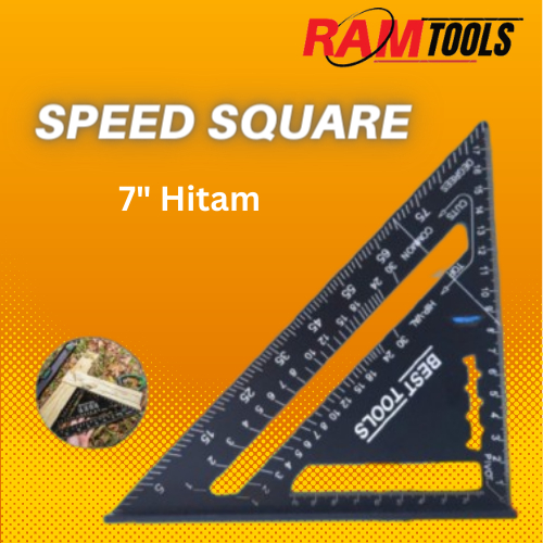 

Penggaris Segitiga 7 inch - Speed Square WoodWorking Hitam