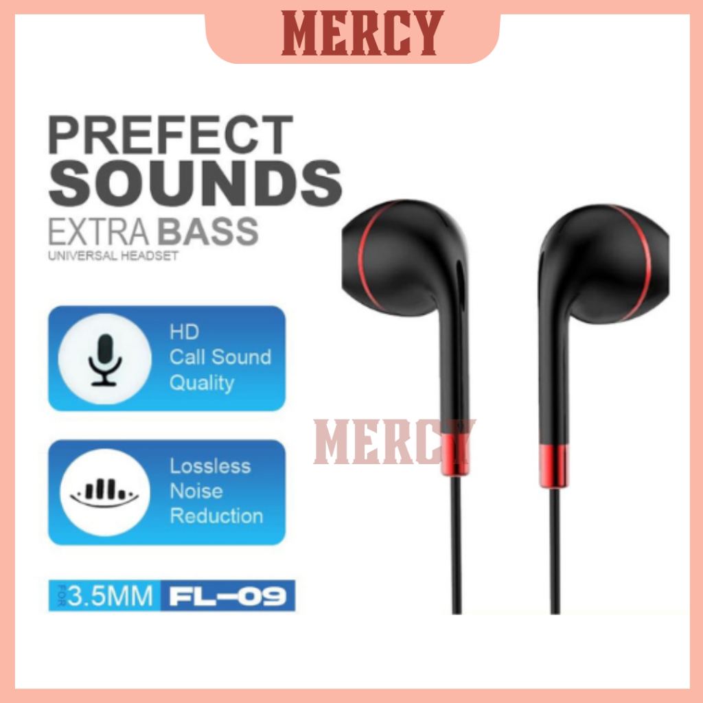 Headset Bass Earphone Headphone FL-09