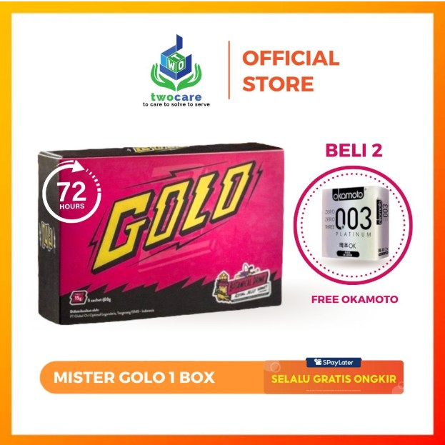 Mister Golo 1 Box isi 5 Sachet | Suplemen Pria Herbal Serbuk Rasa Jelly Madu Dengan Korean Ginseng