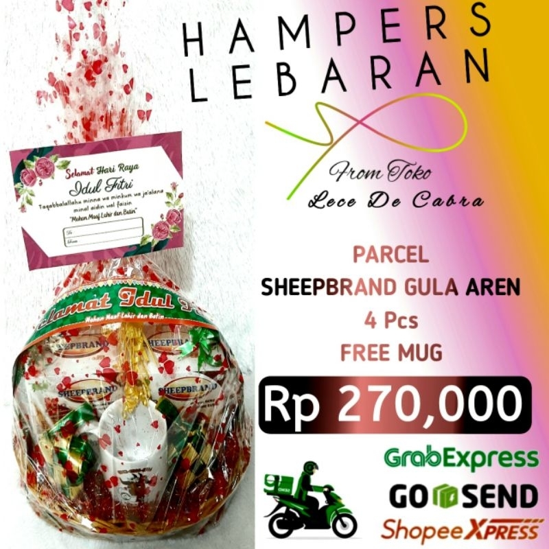 

HAMPERS PARCEL LEBARAN SUSU ETAWA SHEEPBRAND GULA AREN