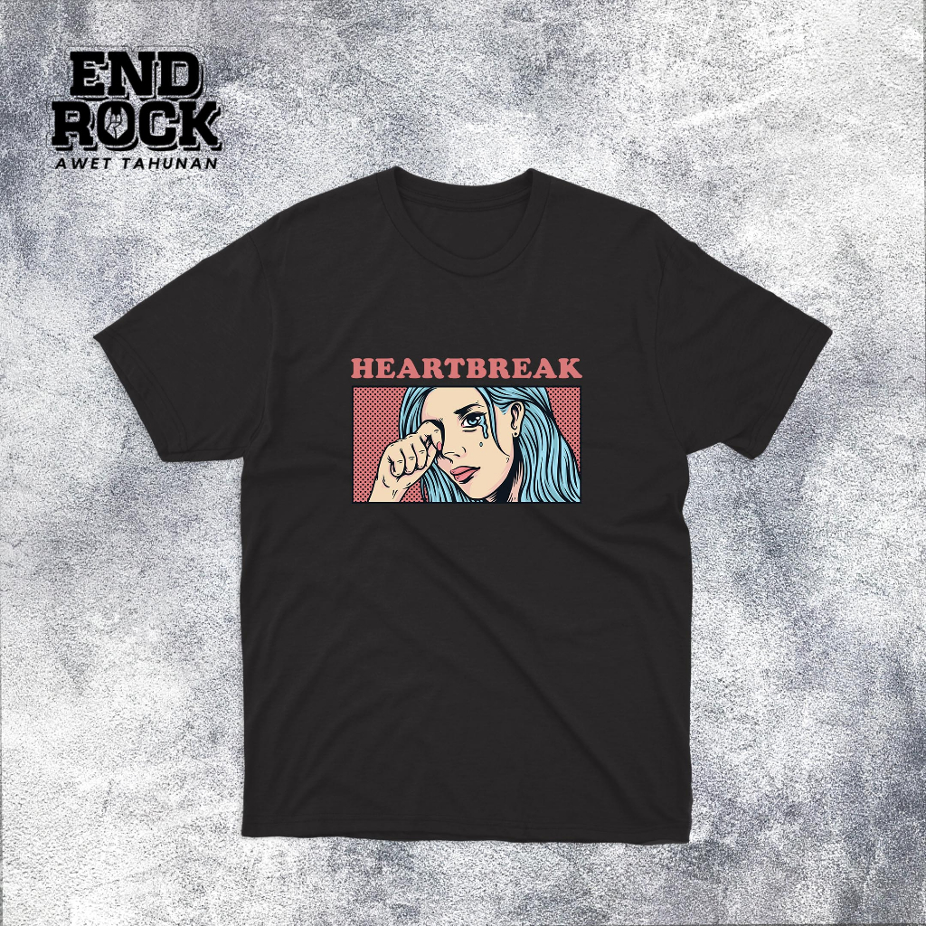 Kaos Distro Original Endrock Tema Heartbreak DTFS151