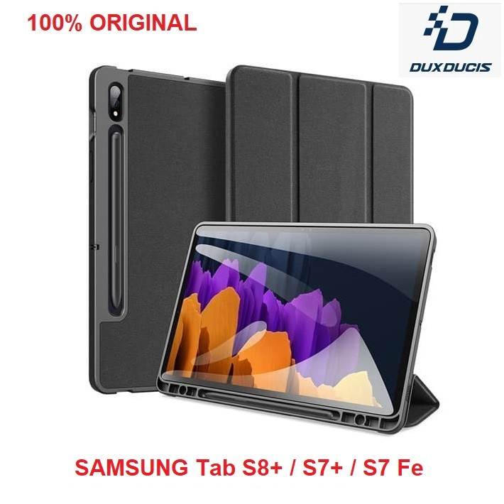 Book Cover Samsung Galaxy Tab S7+ S8+ S7 Fe Dux Ducis Domo series