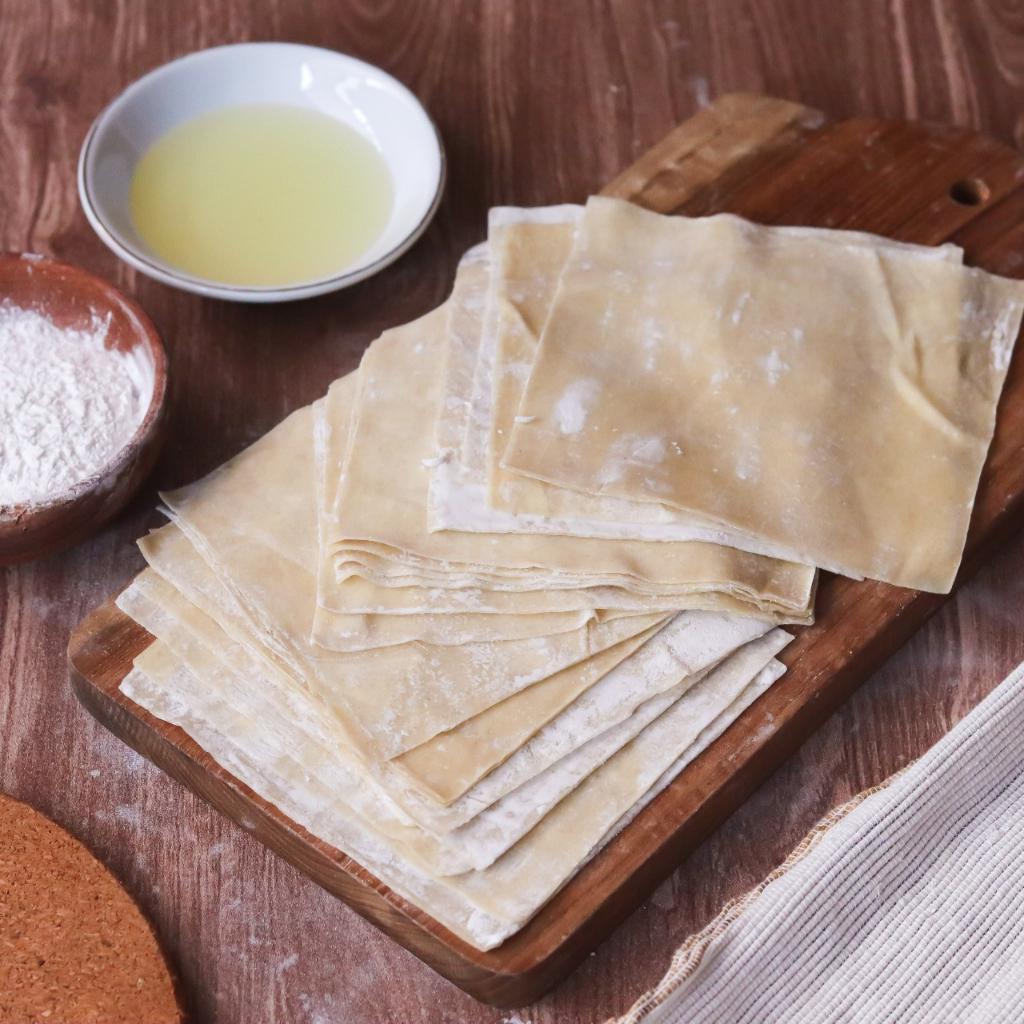 Kulit Pangsit Tipis Homemade (Kulit Pangsit Rebus) 1KG / 1000 Gram / ±90lembar