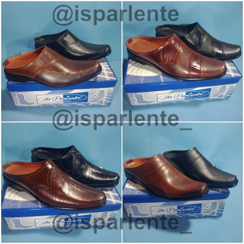 Sendal Slop/ Sendal Bakpau Kulit Asli IS Parlente