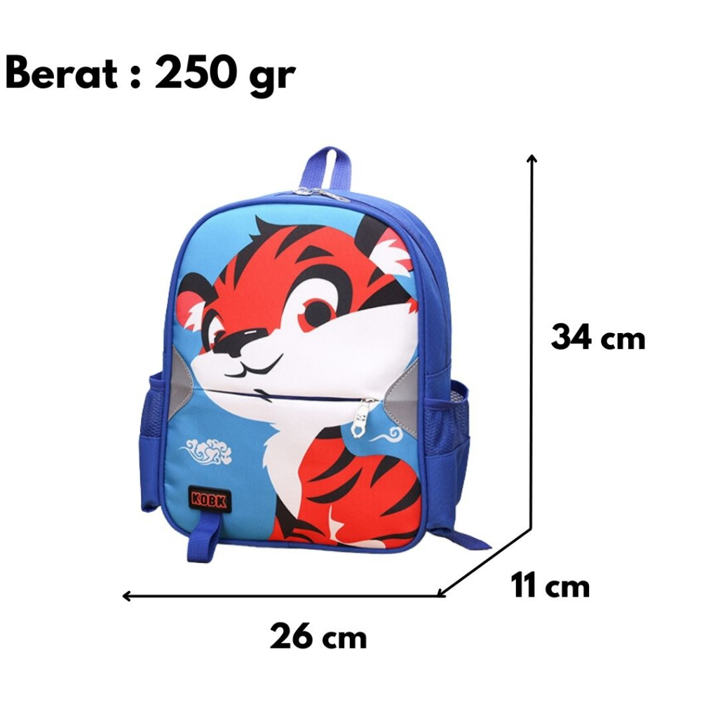 [MONA] Tas Ransel Sekolah Buat TK dan PAUD Gambar Lucu Kualitas Import Premium -M0229