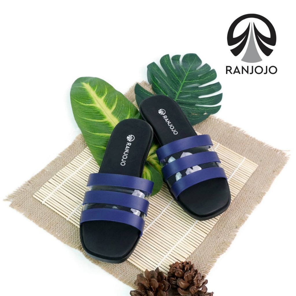 Sandal Selop Wanita JR 002 Sendal Slop Flat Casual Terbaru Murah Kekinian