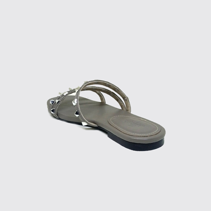 Sendal Cewek Flat Teplek Big Size - Sandal Wanita (Ukuran Besar Kaki Jumbo) Unik Cantik