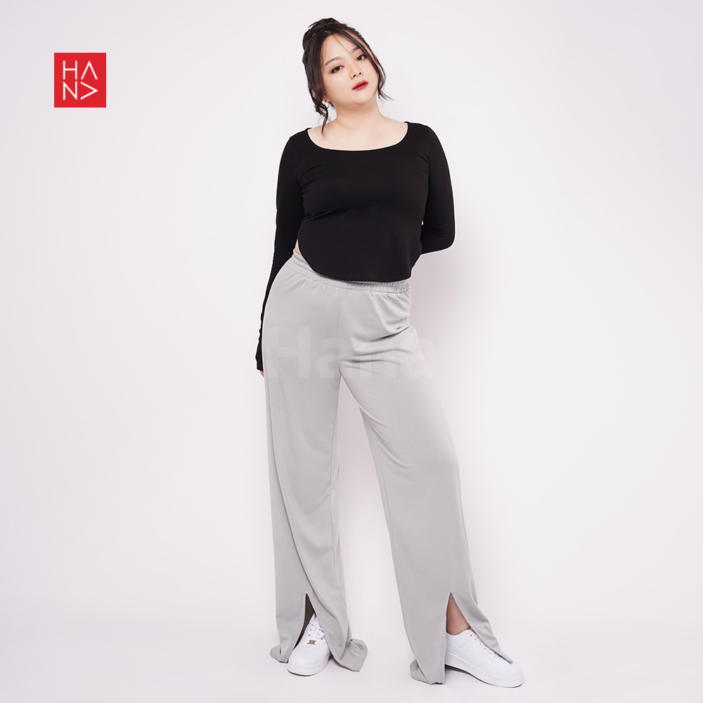 Hana Fashion - Cesa Rope Loose Pants Wanita Celana Panjang Wanita Big Size - LP118